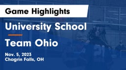 University School vs Team Ohio Game Highlights - Nov. 5, 2023