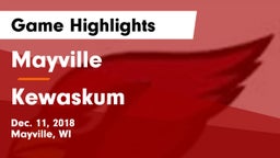 Mayville  vs Kewaskum  Game Highlights - Dec. 11, 2018