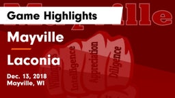 Mayville  vs Laconia  Game Highlights - Dec. 13, 2018