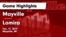 Mayville  vs Lomira  Game Highlights - Jan. 17, 2019