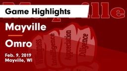 Mayville  vs Omro  Game Highlights - Feb. 9, 2019