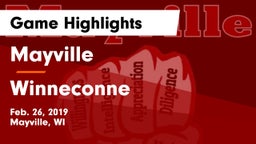 Mayville  vs Winneconne Game Highlights - Feb. 26, 2019