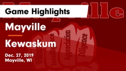 Mayville  vs Kewaskum  Game Highlights - Dec. 27, 2019