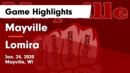 Mayville  vs Lomira  Game Highlights - Jan. 24, 2020