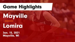 Mayville  vs Lomira  Game Highlights - Jan. 15, 2021
