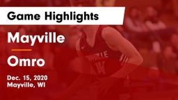 Mayville  vs Omro  Game Highlights - Dec. 15, 2020