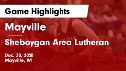 Mayville  vs Sheboygan Area Lutheran  Game Highlights - Dec. 30, 2020