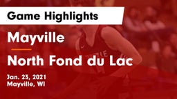 Mayville  vs North Fond du Lac  Game Highlights - Jan. 23, 2021