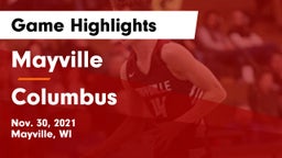 Mayville  vs Columbus  Game Highlights - Nov. 30, 2021