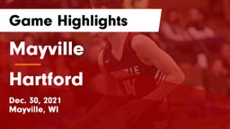 Mayville  vs Hartford  Game Highlights - Dec. 30, 2021