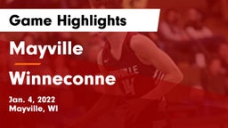 Mayville  vs Winneconne  Game Highlights - Jan. 4, 2022