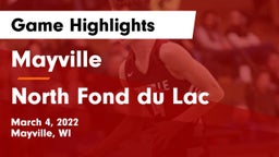 Mayville  vs North Fond du Lac  Game Highlights - March 4, 2022