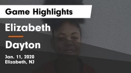 Elizabeth  vs Dayton  Game Highlights - Jan. 11, 2020