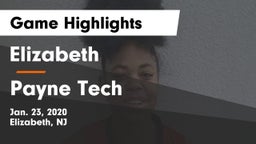 Elizabeth  vs Payne Tech Game Highlights - Jan. 23, 2020