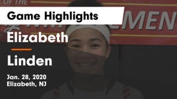 Elizabeth  vs Linden  Game Highlights - Jan. 28, 2020