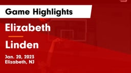 Elizabeth  vs Linden  Game Highlights - Jan. 20, 2023