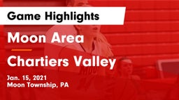 Moon Area  vs Chartiers Valley  Game Highlights - Jan. 15, 2021
