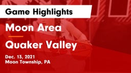 Moon Area  vs Quaker Valley  Game Highlights - Dec. 13, 2021