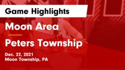 Moon Area  vs Peters Township  Game Highlights - Dec. 22, 2021