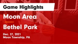 Moon Area  vs Bethel Park  Game Highlights - Dec. 27, 2021