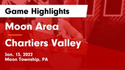Moon Area  vs Chartiers Valley  Game Highlights - Jan. 13, 2022