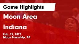 Moon Area  vs Indiana  Game Highlights - Feb. 25, 2022