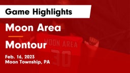 Moon Area  vs Montour  Game Highlights - Feb. 16, 2023