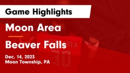 Moon Area  vs Beaver Falls  Game Highlights - Dec. 14, 2023