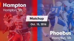 Matchup: Hampton  vs. Phoebus  2016