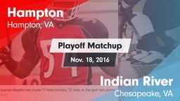 Matchup: Hampton  vs. Indian River  2016