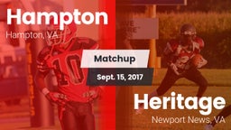 Matchup: Hampton  vs. Heritage  2017