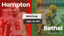 Matchup: Hampton  vs. Bethel  2017