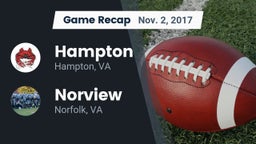 Recap: Hampton  vs. Norview  2017