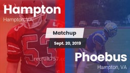 Matchup: Hampton  vs. Phoebus  2019