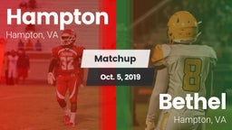 Matchup: Hampton  vs. Bethel  2019