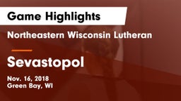 Northeastern Wisconsin Lutheran  vs Sevastopol Game Highlights - Nov. 16, 2018