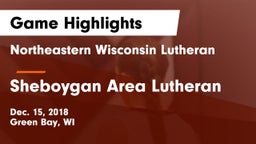 Northeastern Wisconsin Lutheran  vs Sheboygan Area Lutheran  Game Highlights - Dec. 15, 2018