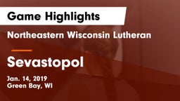 Northeastern Wisconsin Lutheran  vs Sevastopol Game Highlights - Jan. 14, 2019