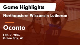 Northeastern Wisconsin Lutheran  vs Oconto  Game Highlights - Feb. 7, 2023