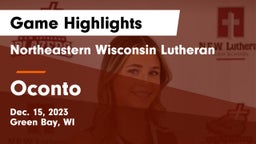 Northeastern Wisconsin Lutheran  vs Oconto  Game Highlights - Dec. 15, 2023
