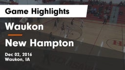Waukon  vs New Hampton  Game Highlights - Dec 02, 2016
