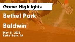 Bethel Park  vs Baldwin  Game Highlights - May 11, 2023