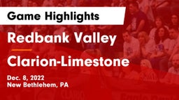 Redbank Valley  vs Clarion-Limestone  Game Highlights - Dec. 8, 2022