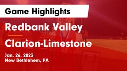 Redbank Valley  vs Clarion-Limestone  Game Highlights - Jan. 26, 2023