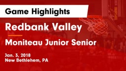 Redbank Valley  vs Moniteau Junior Senior  Game Highlights - Jan. 3, 2018