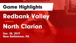 Redbank Valley  vs North Clarion Game Highlights - Jan. 28, 2019