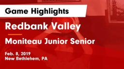 Redbank Valley  vs Moniteau Junior Senior  Game Highlights - Feb. 8, 2019