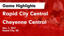 Rapid City Central  vs Cheyenne Central  Game Highlights - Dec. 7, 2017