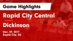 Rapid City Central  vs Dickinson  Game Highlights - Dec. 29, 2017