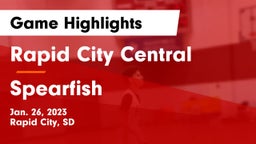 Rapid City Central  vs Spearfish  Game Highlights - Jan. 26, 2023